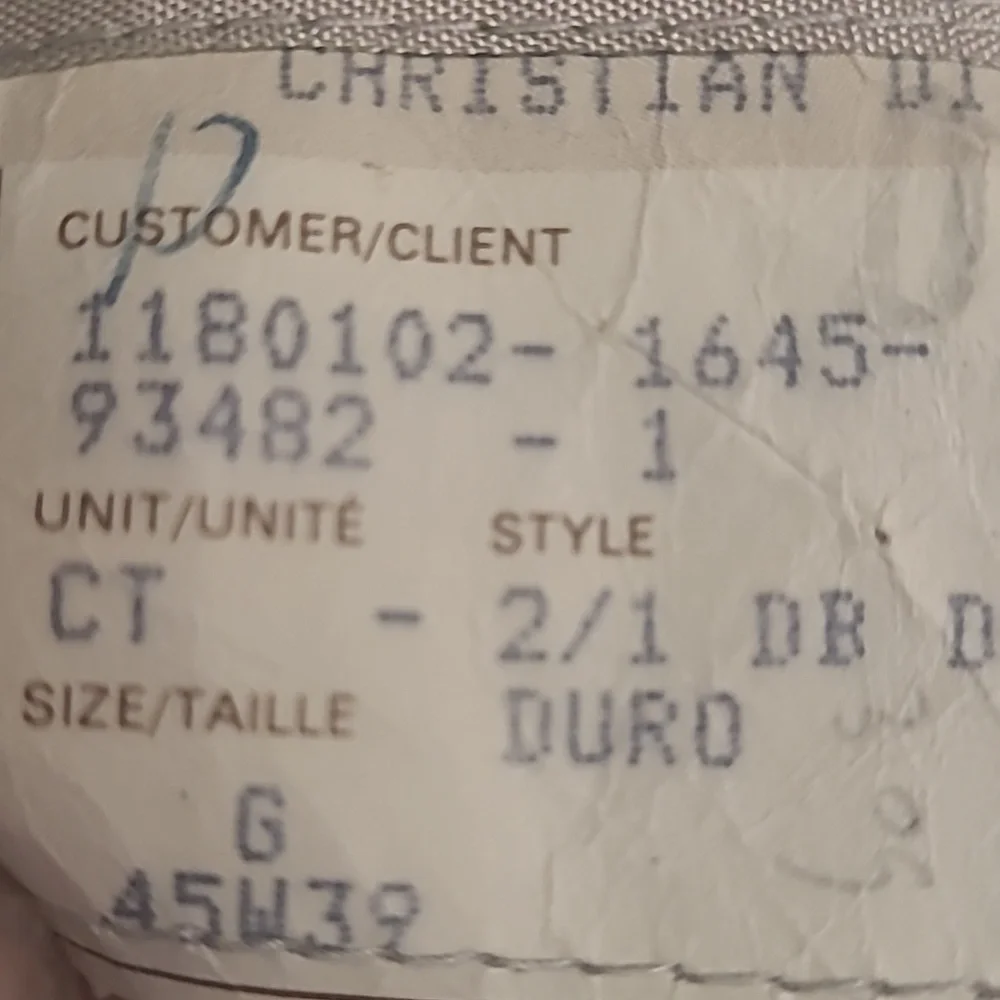 CHRISTIAN DIOR MEN'S VINTAGE STRIPPED WOOL SUIT COAT Blazer LARGE - Picture 9 of 12